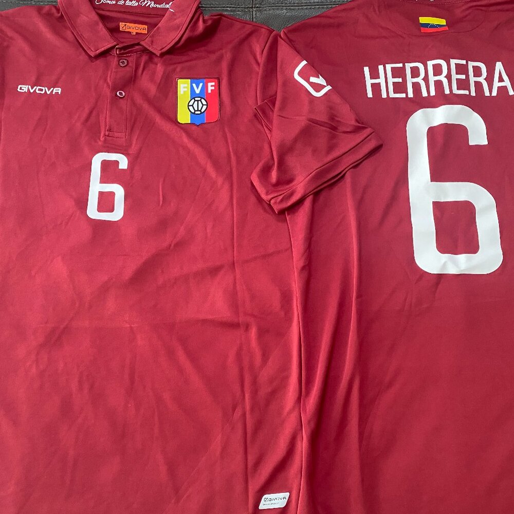 VENEZUELA National Team YANGEL HERRERA Men's JERSEY L or XL NWT by Givova
